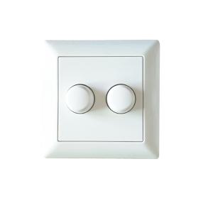 China Dual Rotary 200W LED Dimmer Switch 50000 Hours on sale