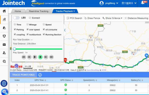 Quality API Supported Vehicle GPS Tracking Software For Fleet Management for sale