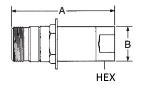 3000PSI Thread To Connect Tubular Valve Brass Coupling