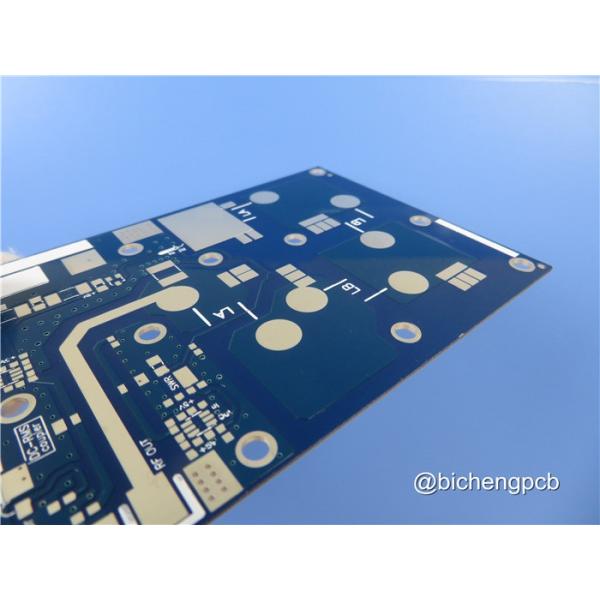 30mil RF-45 PCB High Frequency PCB with Blue Solder Mask Coating Immersion Silver on Pads