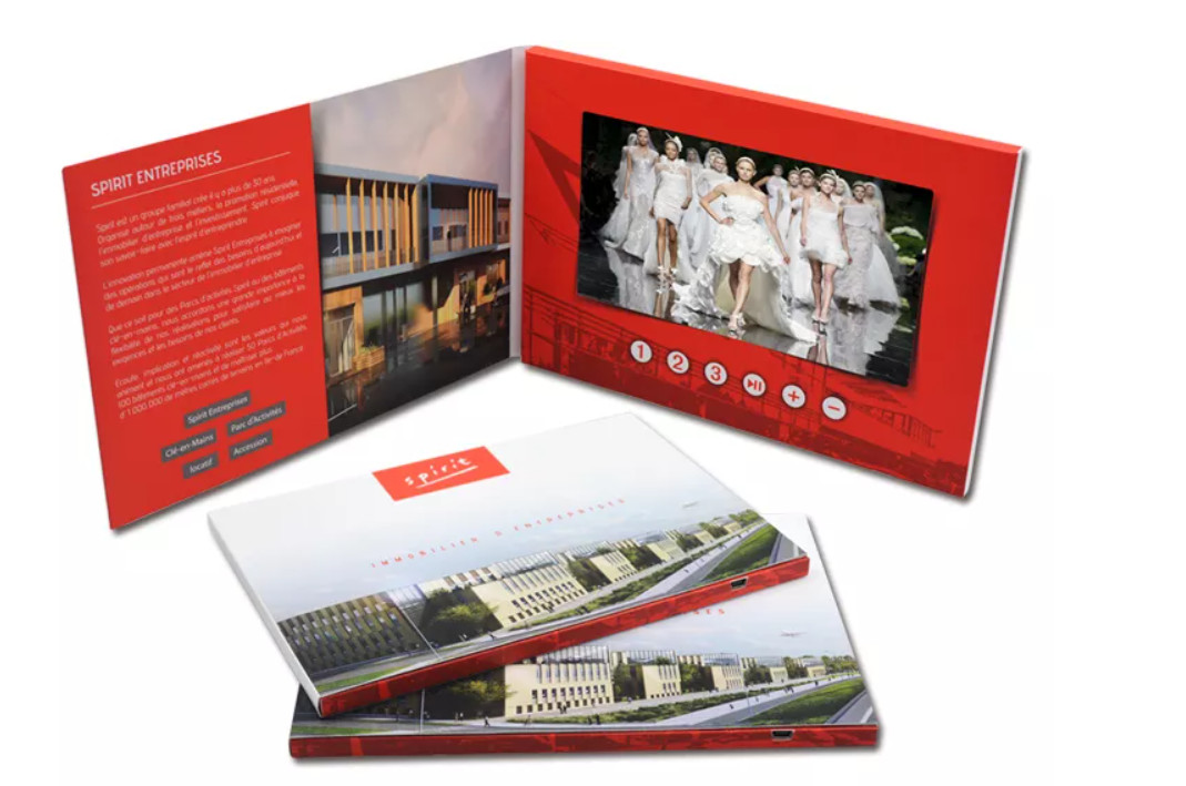 5 inch IPS LCD video card,Custom print LCD video product launch mailer for advertising