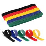 Adjustable Hook And Loop Straps Fastener Cord Ties Logo Customized