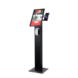 Buy cheap 21.5&quot; and 24&quot; Floorstanding Touch Screen Hotel Self Service Ordering Kiosk with Ticket Printer QR Code Scanner product