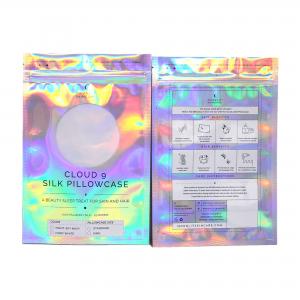 Buy cheap Laminated Material Plastic Holographic Bag Custom Printed Mylar Bags product