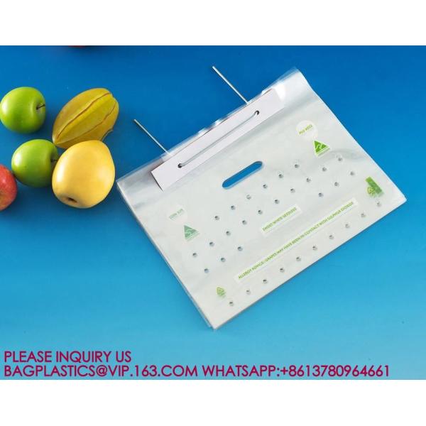 Fresh Fruit Pack Recycle PP Fruit Packaging Bag With Bottom Gusset For Grape bags Packing