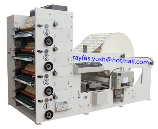 Quality Automatic Reel Paper Flexo Printing Machine 1 ~ 5 Colors Printing Optional for sale