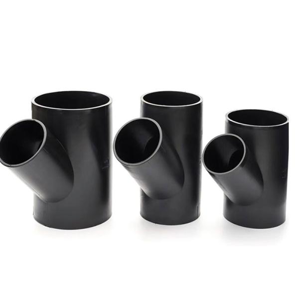 Buttfusion Connection Hdpe Drainage Pipe Fittings Y Type Tee Siphon Drain