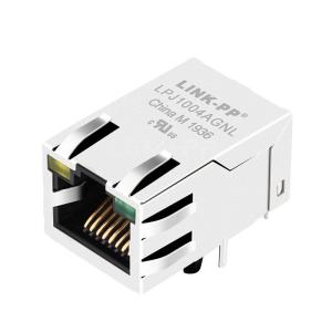 Buy cheap X Multiple XMH-TRJ1004AGNL Compatible LINK-PP LPJ1004AGNL 10/100 Base-T Tab Up Yellow/Green Led 1x1 Port PCB rj45 connector price product