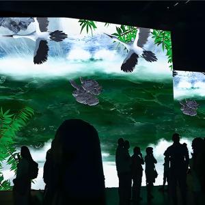 Buy cheap Northern Lights Newest Advertising Interactive Wall 3d Hologram Projection product
