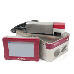 Buy cheap QR Code 30W Fiber Laser Marking Machine 150 M/Min Line Speed product