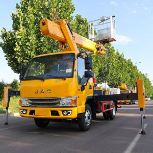 Buy cheap 27m Remote control crane bucket lift aerial work platform truck elevator for sale product