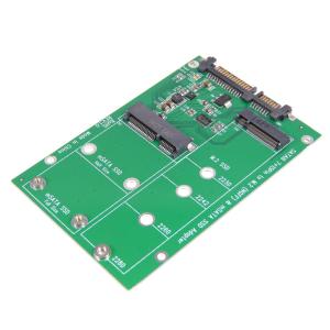 2IN1 mSATA to SATA NGFF to SATA III SATA3 Converter Adapter Support mSATA SSD + M.2 NGFF S