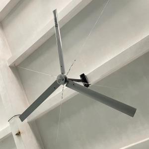 China 13ft HVLS Large Industrial Ceiling Fan With 3 Blades Roof Installation 220V on sale