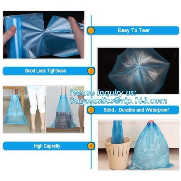 indoor/outdoor waste bags Rubbish Black Bag Trash Can Liners for Kitchen Home Bathroom Bedroom Toilet Office Rubbish Bin