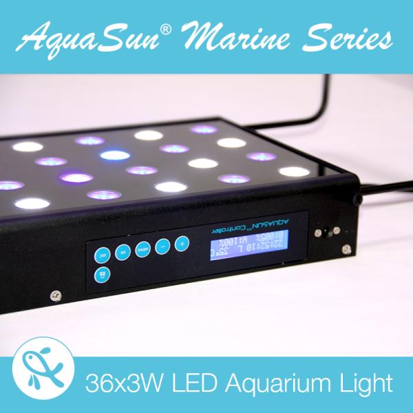 NEW designed 36X3W E.shine AquaSun led coral reef aquarium light, saltwater aquarium led