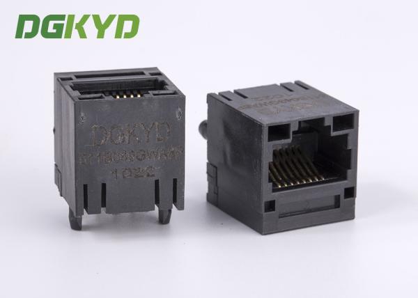 Quality Unshield PoE RJ45 magnetic jack with 100 Base-TX transformer , RJ45 Female Jack for sale