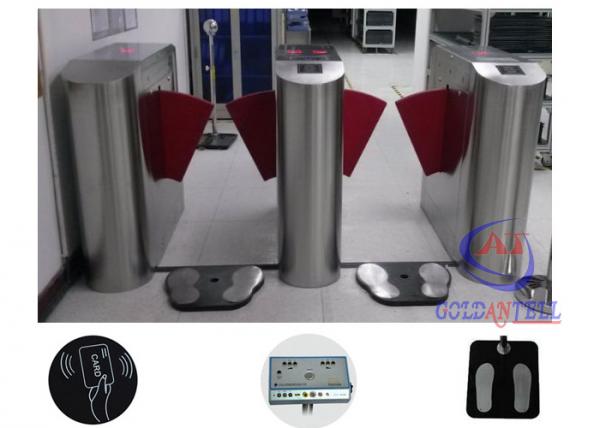 Quality Turnstile Entry Systems Access Control Turnstiles Flap Gate With Esd Shoe Checker for sale