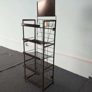 Buy cheap Newspaper Shelf Display Rack L*W*H 458*397*1415 Size ISO9001 2000 Certification product