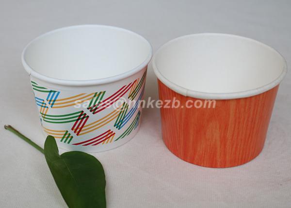 Quality Multi Size Ice Cream Paper Cups With Lids , Disposable Ice Cream Bowls for sale