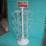 H650mm L200mm Rotating Greeting Card Display , Rotating Magazine Stand for books