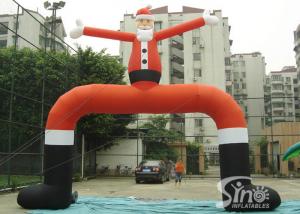 Buy cheap Outdoor big Christmas Santa Claus advertising inflatable arch for activities product