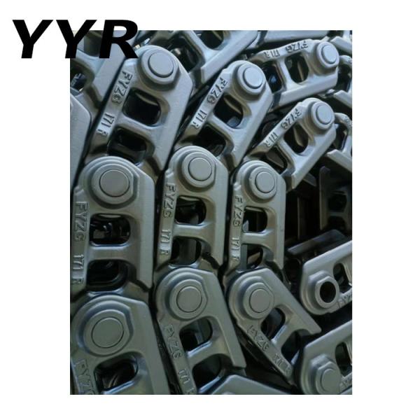 Quality Ex120 Ex200 Excavator Track Chain Assy 40SiMnTi 35mnbh Material for sale