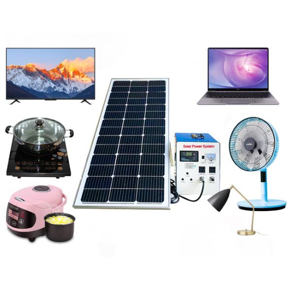 1500W Off Grid PV Solar Panel System , Portable Solar System With Battery DC 12V
