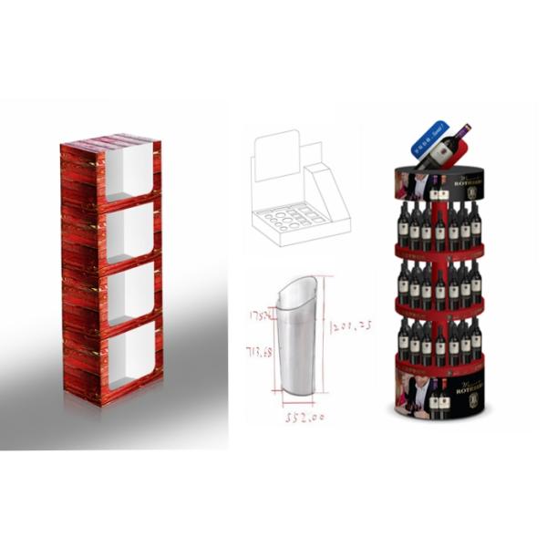 Walmart Paper PDQ Tray Display Stylish For Holiday Glam Cosmetics