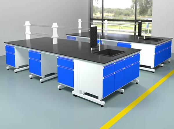 Quality Gooseneck Design School Laboratory Furniture Dental Laboratory Workstation Side Table for sale