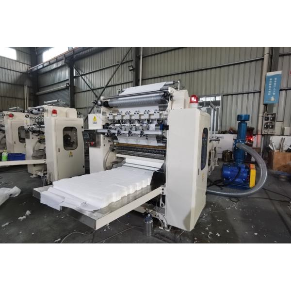 Fully Automatic Facial Tissue Folding Machine PLC 60-100 M/Min Speed
