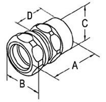 Steel EMT To Rigid Combination Compression And Threaded Couplings