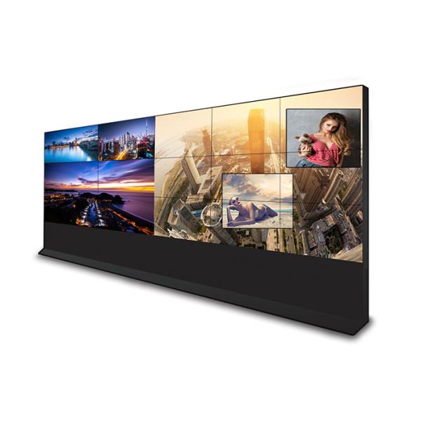 Floor Standing 4 Screen Video Wall , High Definition Large Video Wall Displays