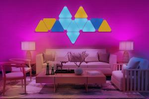Buy cheap Triangle RGBIC LED Wall Lights For Gaming Setup Bedroom Works Voice Controlled product