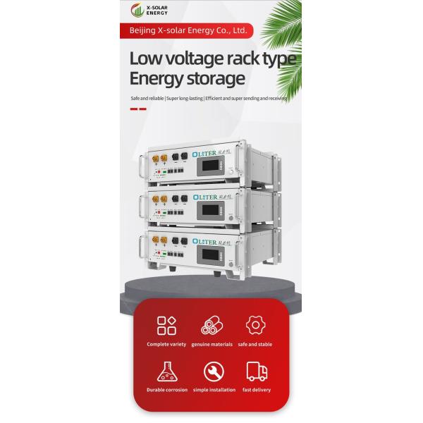 Low Pressure Rack Mount Lithium Battery 100ah 51.2V Lithium Solar Storage Battery