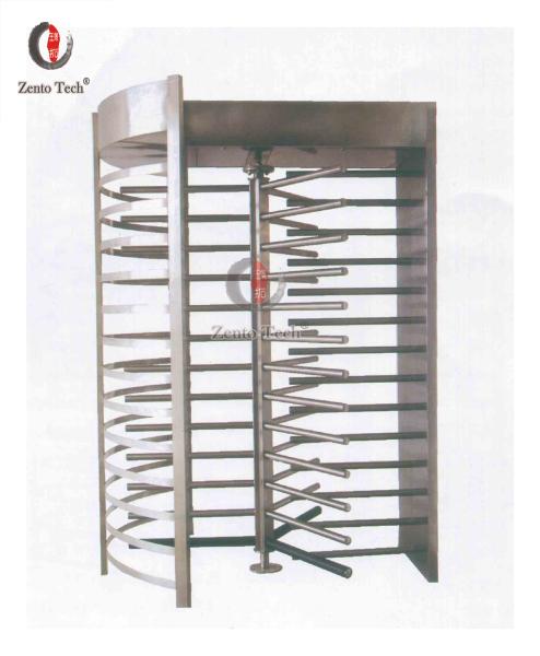 Quality SUS 304 Silver Full Height Security Gate Turnstile Barrier Gate for sale