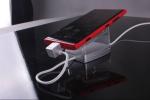 Comer Acrylic mobile display framework with 6-port alarm displaying system for