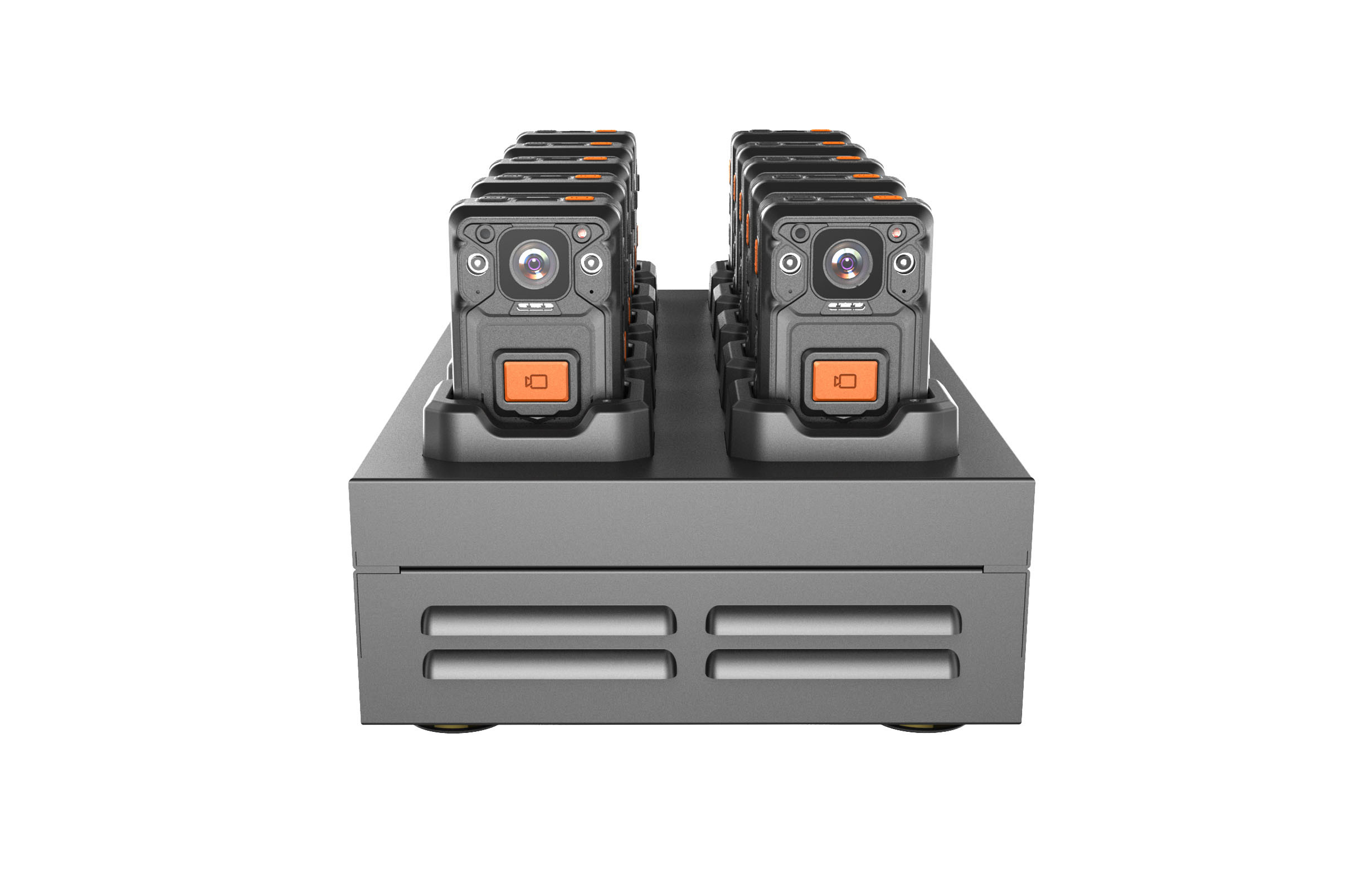 Body Worn Camera Docking Station Robust Design With 8-Inch Touch Screen