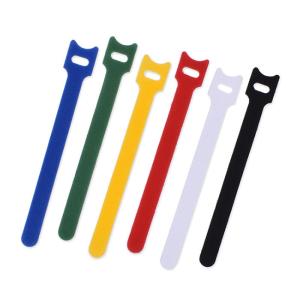 Polyester / Nylon Hook And Loop Straps Velcro Cable Ties 15*1.5cm