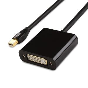 China OEM / ODM Lvds Cable Assembly Mini Displayport To Dvi 3 In 1 Adapter Connector on sale
