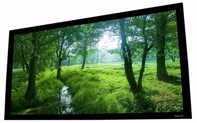 Acoustically Transparent Fabric Fixed Frame Projection Screen With Velvet Aluminum Frame