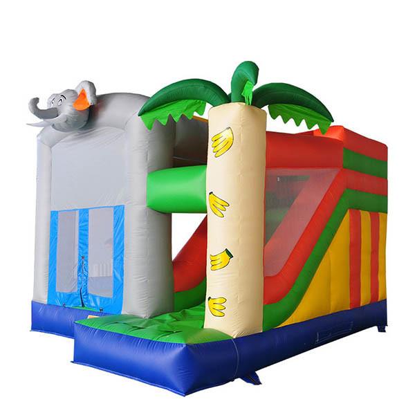 Quality Small Bouncy Castle With Slide PVC Material Digital Printed Waterproof for sale