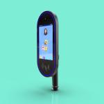 JP182 8-Inch Pedestrian Turnstile Linux System Facial Recognition and Card