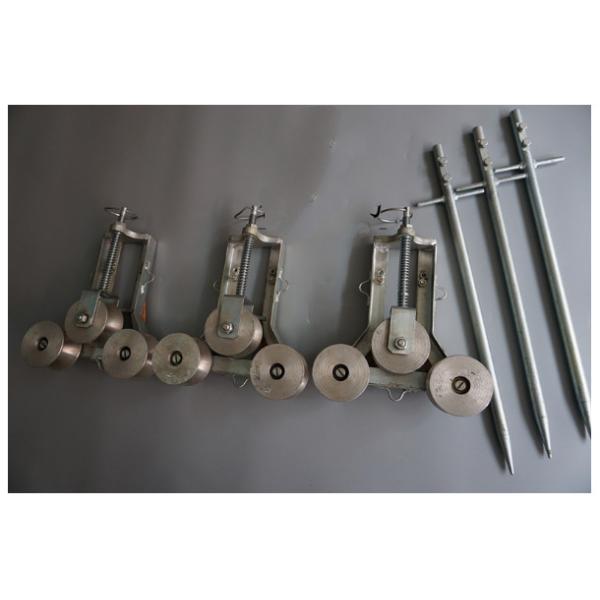 SJL-100 Aluminum Sheave Cable Pulling Rollers Conductor Grounding Roller When Tensioning Erect Wire