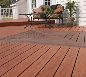 China UV Resistance Wpc Timber Flooring Decks Recyclable For Exterior Garden Decks on sale
