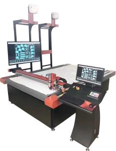 Buy cheap 1350 KG GM2518DK5 CNC Digital Fabric Cloth Paper Pattern Cutter Size 3420*2350*1220mm product
