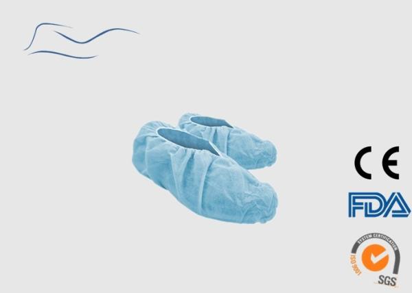Quality Polypropylene Disposable Shoe Covers Elastic On Ankles Style 16 * 41CM for sale