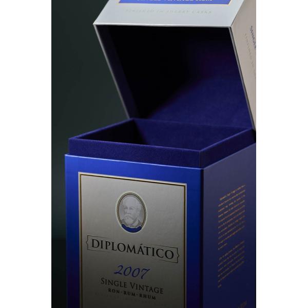 SINGLE VINTAGE DIPLOMATICO BOTUCAL 00613 Lid And Base Paper Wine Bottle Whisky Packaging Box Rigid Cardboard Flip Hinge Box Wine Gift Box