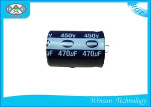 China Long Life Radial Aluminum Electrolytic Capacitors 450V / 470uF Capacitor CD296 Golden on sale