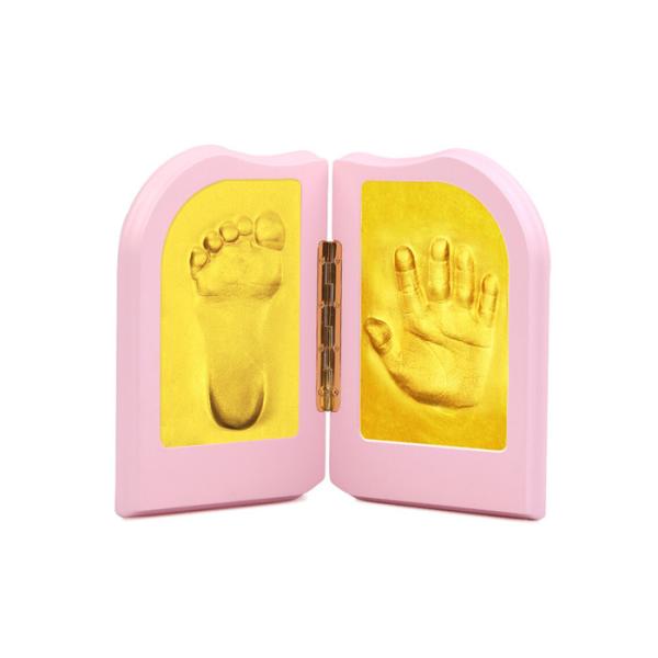 Boys / Girl Baby Clay Frame , Golden Hand And Foot Impression Memory Keepsake Kit