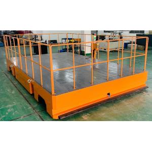 Buy cheap 10T Automated Guided Vehicle Rail AGV Transfer Cart Remote Control product